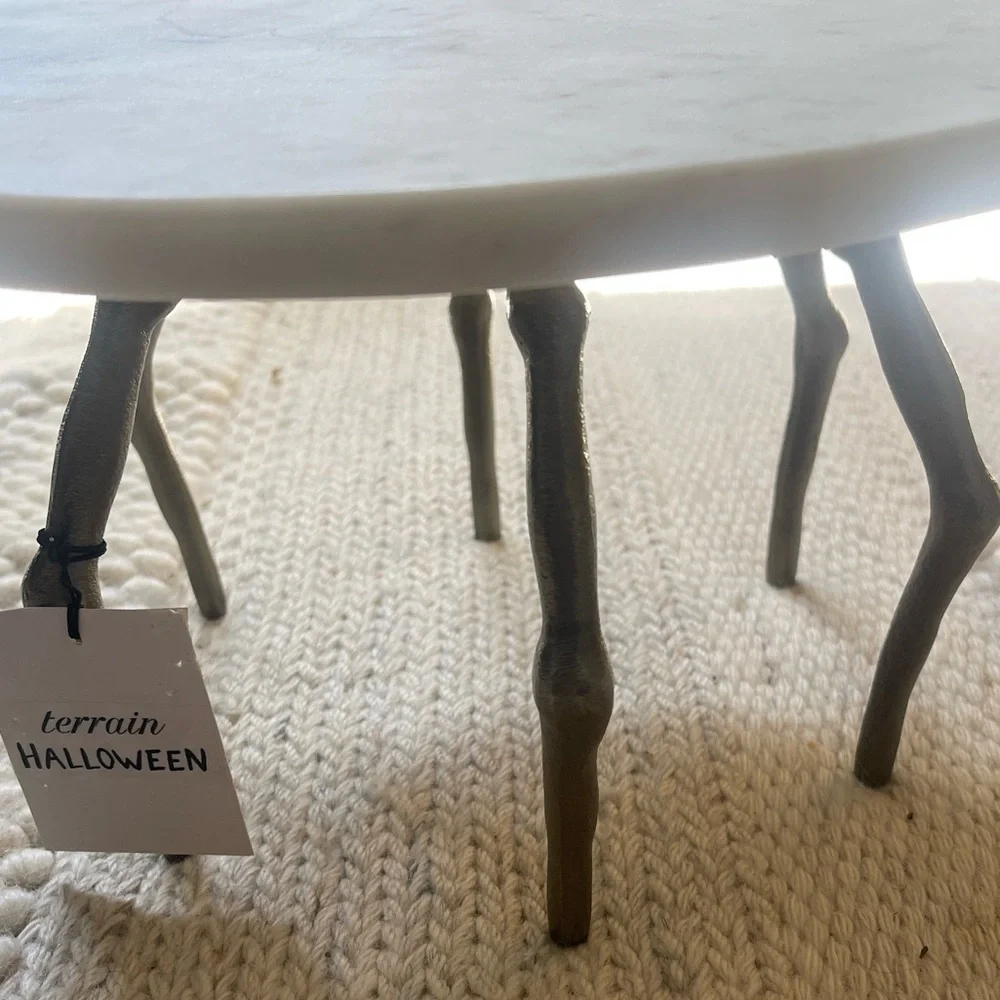 Spider Leg Marble Cake Stand by Terrain for Anthropologie. - Picture 4 of 10